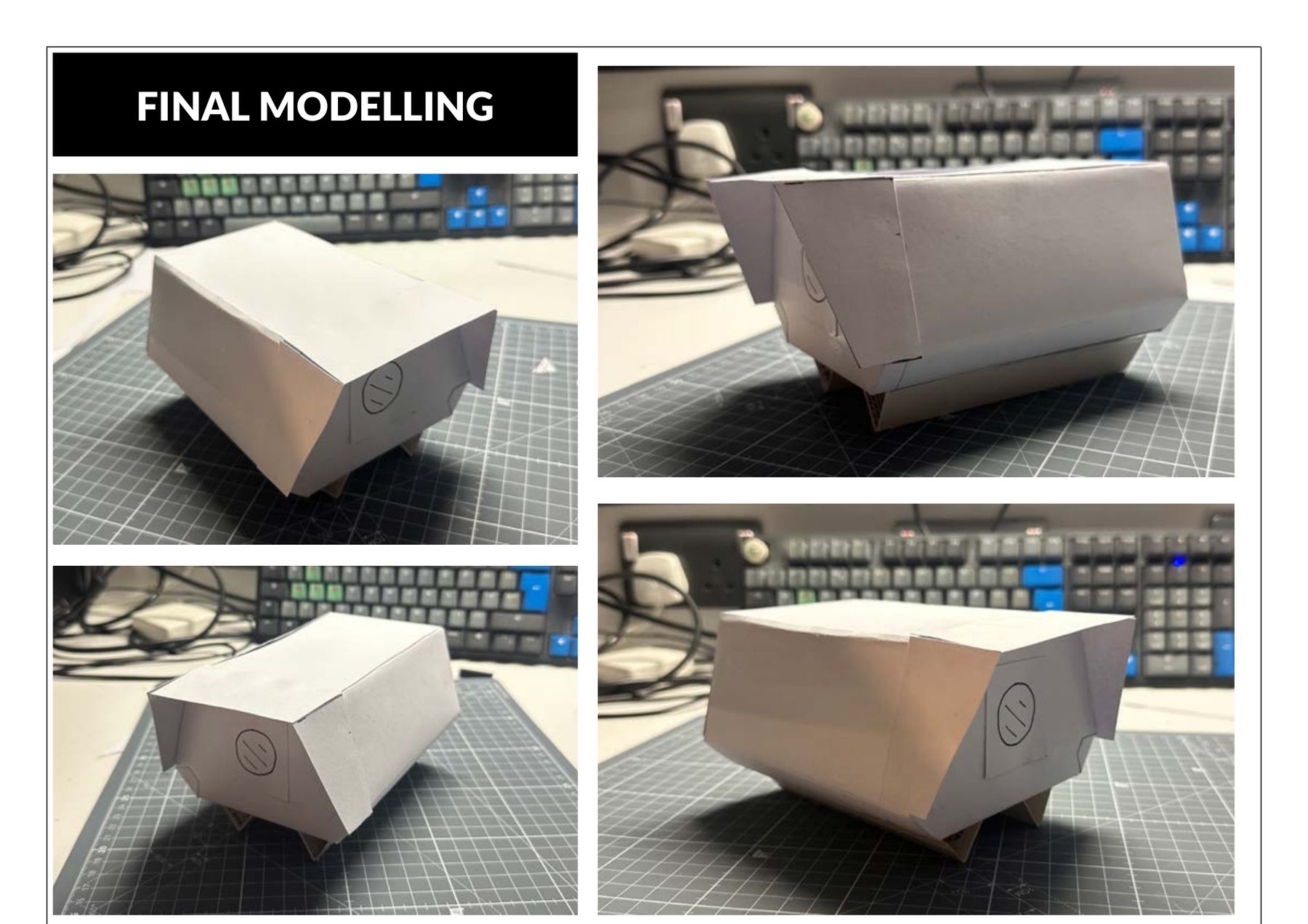 Full page: photos of the final physical model