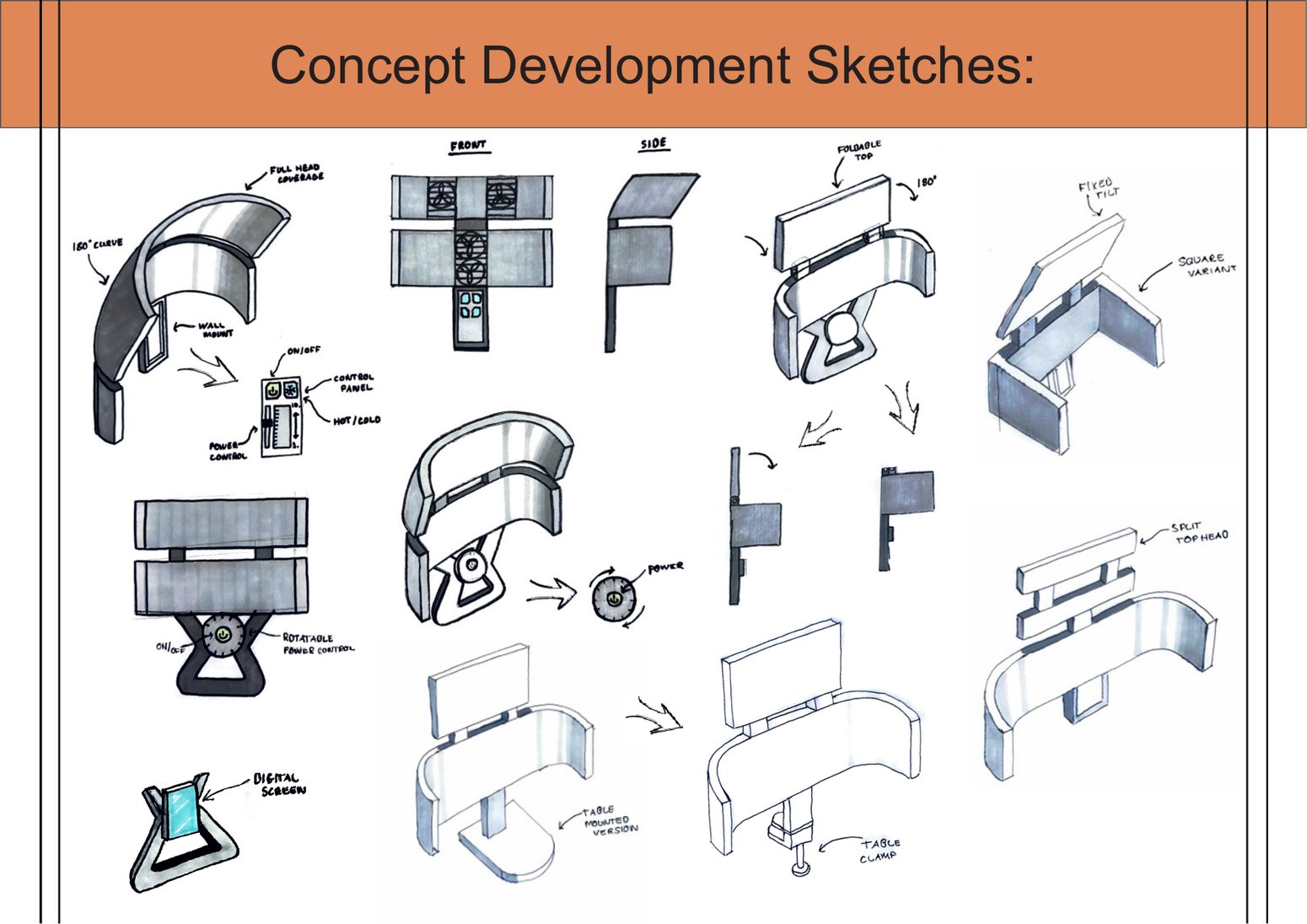 Concept development sketches