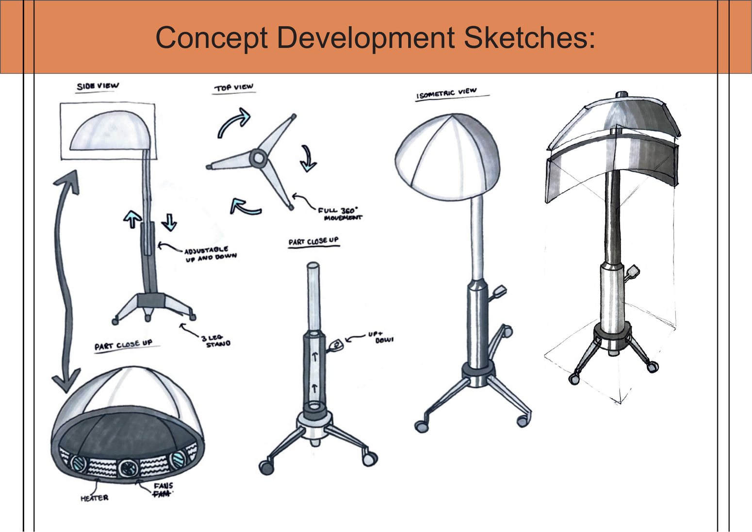 Concept development sketches