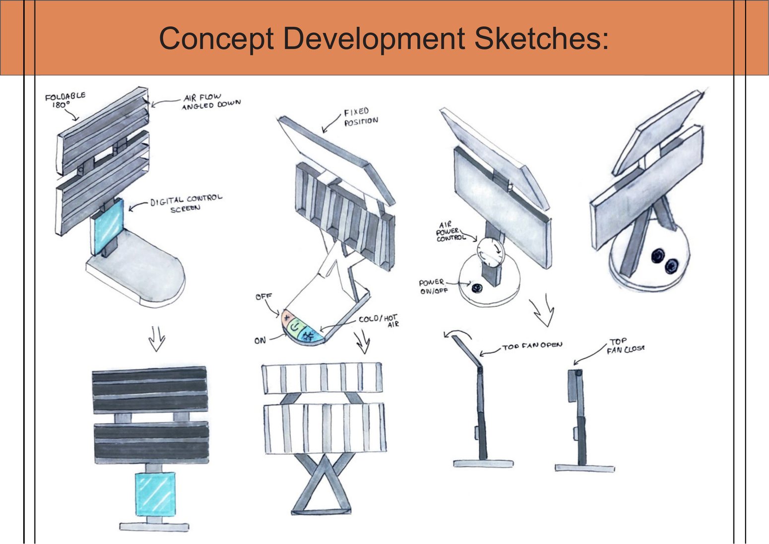 Concept development sketches