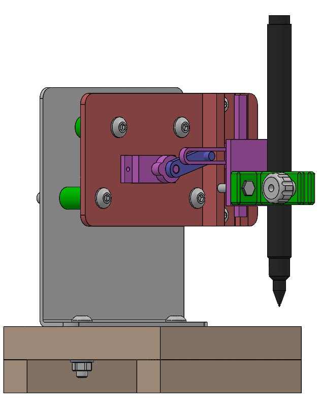 Front CAD assembly render on the backboard